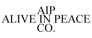 AIP ALIVE IN PEACE CO.