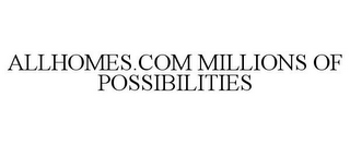 ALLHOMES.COM MILLIONS OF POSSIBILITIES