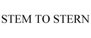 STEM TO STERN