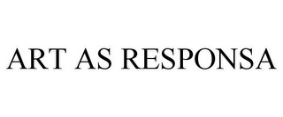 ART AS RESPONSA