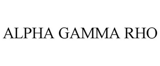 ALPHA GAMMA RHO