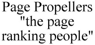 PAGE PROPELLERS "THE PAGE RANKING PEOPLE"