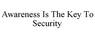 AWARENESS IS THE KEY TO SECURITY