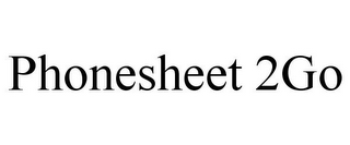 PHONESHEET 2GO