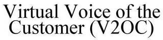 VIRTUAL VOICE OF THE CUSTOMER (V2OC)