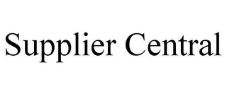 SUPPLIER CENTRAL