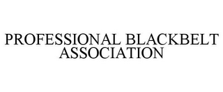 PROFESSIONAL BLACKBELT ASSOCIATION