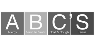 ABC'S ALLERGY BEHIND THE COUNTER COLD & COUGH SINUS