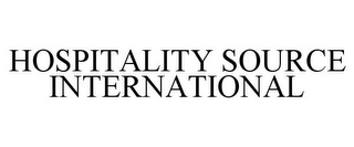 HOSPITALITY SOURCE INTERNATIONAL