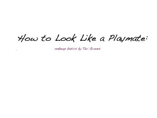 HOW TO LOOK LIKE A PLAYMATE: MAKEUP BASICS BY TERI GROVES