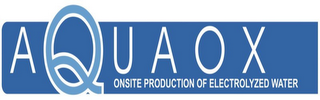 AQUAOX ONSITE PRODUCTION OF ELECTROLYZED WATER