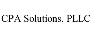 CPA SOLUTIONS, PLLC