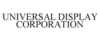 UNIVERSAL DISPLAY CORPORATION