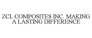 ZCL COMPOSITES INC. MAKING A LASTING DIFFERENCE