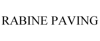 RABINE PAVING