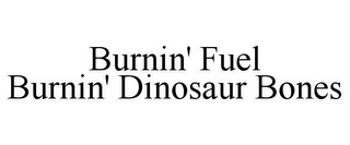 BURNIN' FUEL BURNIN' DINOSAUR BONES