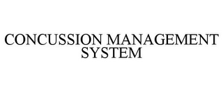 CONCUSSION MANAGEMENT SYSTEM