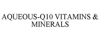 AQUEOUS-Q10 VITAMINS & MINERALS