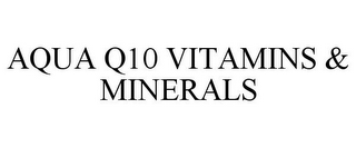 AQUA Q10 VITAMINS & MINERALS