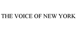 THE VOICE OF NEW YORK