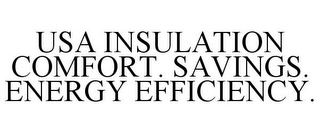 USA INSULATION COMFORT. SAVINGS. ENERGY EFFICIENCY.