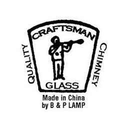 CRAFTSMAN GLASS QUALITY CHIMNEY MADE IN CHINA BY B & P LAMP