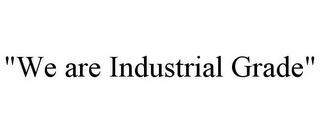 "WE ARE INDUSTRIAL GRADE"