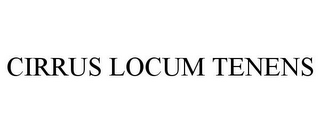 CIRRUS LOCUM TENENS