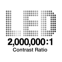 LED 2,000,000:1 CONTRAST RATIO