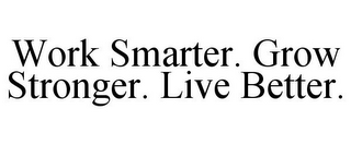 WORK SMARTER. GROW STRONGER. LIVE BETTER.