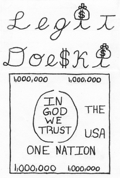 LEGIT DOESKI 1,000,000 1,000,000 IN GOD WE TRUST THE USA ONE NATION 1,000,000 1,000,000