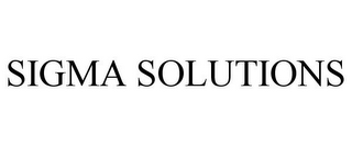SIGMA SOLUTIONS
