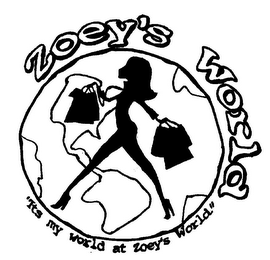 ZOEY'S WORLD " IT'S MY WORLD AT ZOEY'S WORLD "