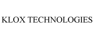 KLOX TECHNOLOGIES