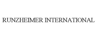 RUNZHEIMER INTERNATIONAL