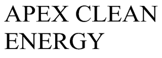 APEX CLEAN ENERGY