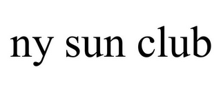 NY SUN CLUB