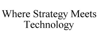 WHERE STRATEGY MEETS TECHNOLOGY