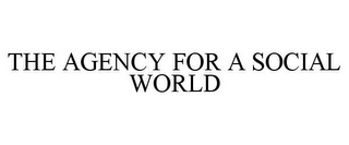 THE AGENCY FOR A SOCIAL WORLD