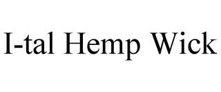 I-TAL HEMP WICK