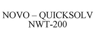 NOVO - QUICKSOLV NWT-200