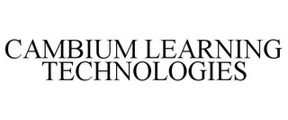 CAMBIUM LEARNING TECHNOLOGIES