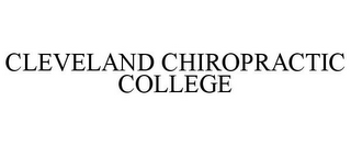 CLEVELAND CHIROPRACTIC COLLEGE