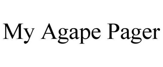 MY AGAPE PAGER