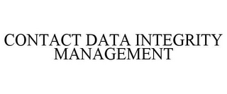 CONTACT DATA INTEGRITY MANAGEMENT