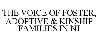 THE VOICE OF FOSTER, ADOPTIVE & KINSHIP FAMILIES IN NJ