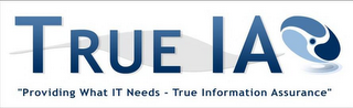 TRUE IA "PROVIDING WHAT IT NEEDS - TRUE INFORMATION ASSURANCE"