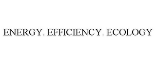 ENERGY. EFFICIENCY. ECOLOGY