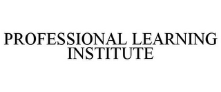 PROFESSIONAL LEARNING INSTITUTE