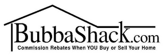 BUBBASHACK.COM COMMISSION REBATES WHEN YOU BUY OR SELL YOUR HOME